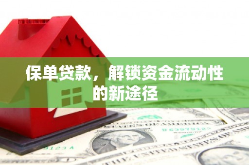 昌都保单贷款，解锁资金流动性的新途径