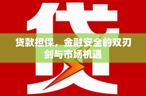 昌都贷款担保，金融安全的双刃剑与市场机遇