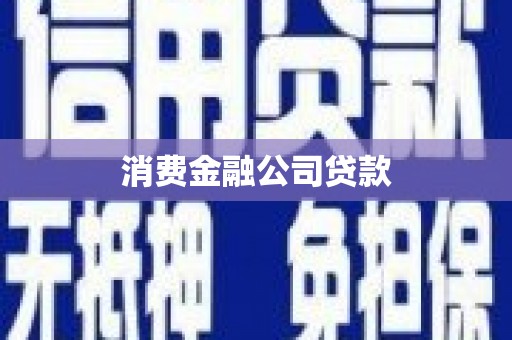 昌都消费金融公司贷款