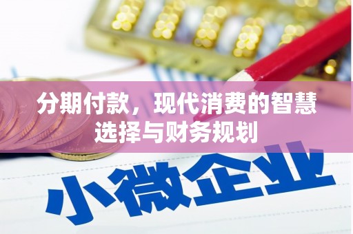 昌都分期付款，现代消费的智慧选择与财务规划