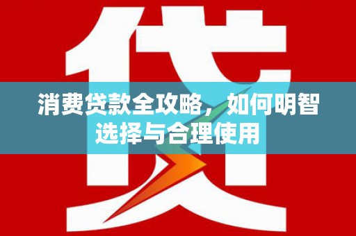 昌都消费贷款全攻略，如何明智选择与合理使用