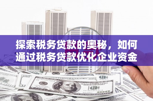 昌都探索税务贷款的奥秘，如何通过税务贷款优化企业资金流