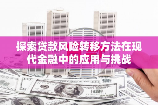 昌都探索贷款风险转移方法在现代金融中的应用与挑战