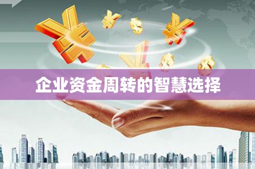 昌都企业资金周转的智慧选择
