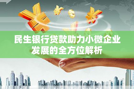 昌都民生银行贷款助力小微企业发展的全方位解析