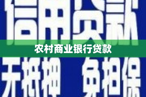 昌都农村商业银行贷款