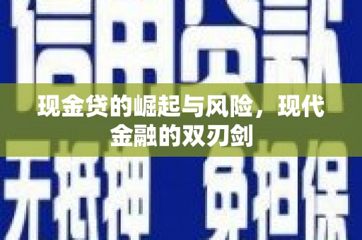昌都现金贷的崛起与风险，现代金融的双刃剑