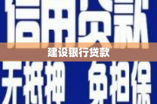 昌都建设银行贷款