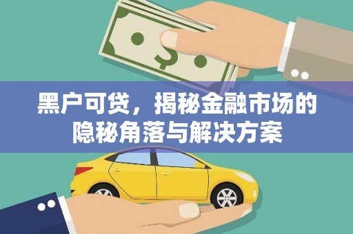 昌都黑户可贷，揭秘金融市场的隐秘角落与解决方案