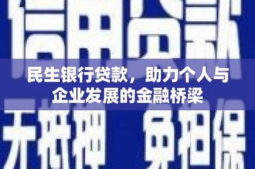 昌都民生银行贷款，助力个人与企业发展的金融桥梁