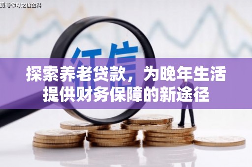 昌都探索养老贷款，为晚年生活提供财务保障的新途径