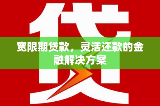 昌都宽限期贷款，灵活还款的金融解决方案