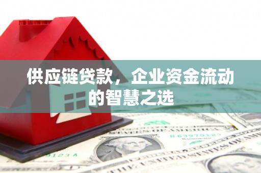昌都供应链贷款，企业资金流动的智慧之选