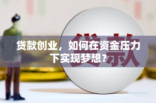 昌都贷款创业，如何在资金压力下实现梦想？