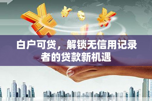 昌都白户可贷，解锁无信用记录者的贷款新机遇