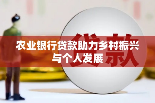 昌都农业银行贷款助力乡村振兴与个人发展