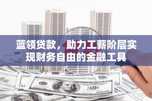 昌都蓝领贷款，助力工薪阶层实现财务自由的金融工具