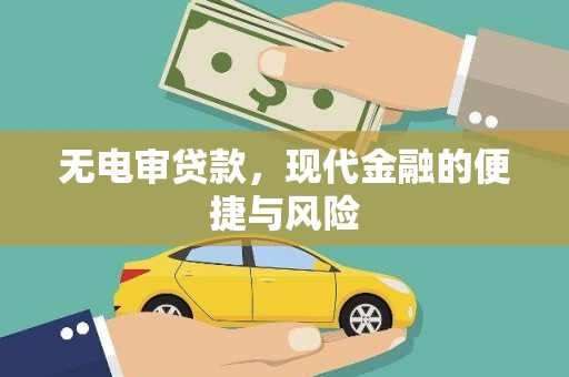 昌都无电审贷款，现代金融的便捷与风险