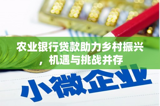 昌都农业银行贷款助力乡村振兴，机遇与挑战并存