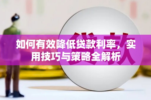 昌都如何有效降低贷款利率，实用技巧与策略全解析