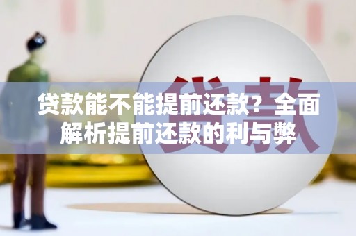 昌都贷款能不能提前还款？全面解析提前还款的利与弊